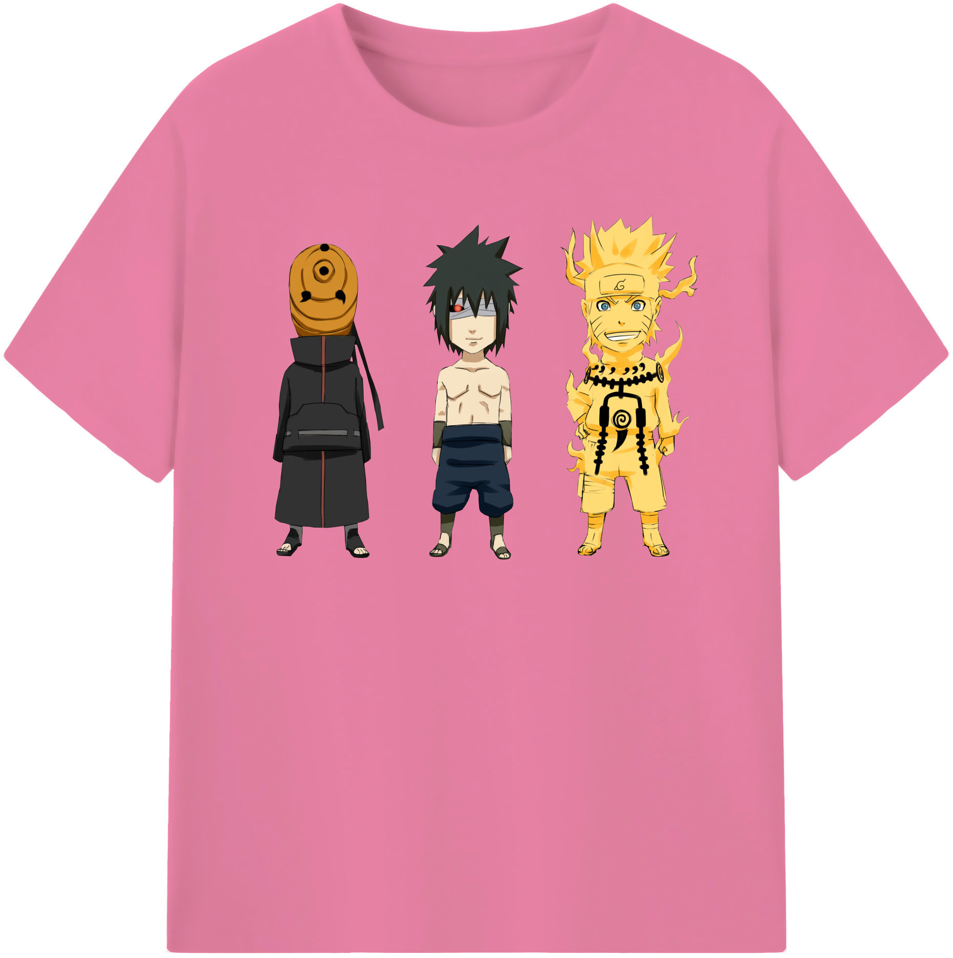 （画像用） NARUTO -ナルト- うちは サスケ Uchiha Sasuke 綿100％半袖Tシャツ（フロントプリント）